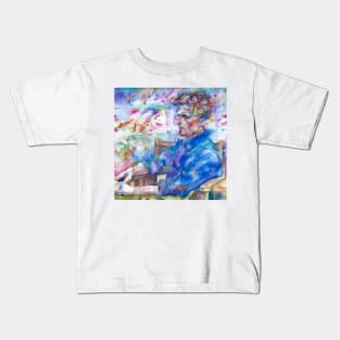 LUDWIG WITTGENSTEIN watercolor portrait .2 Kids T-Shirt